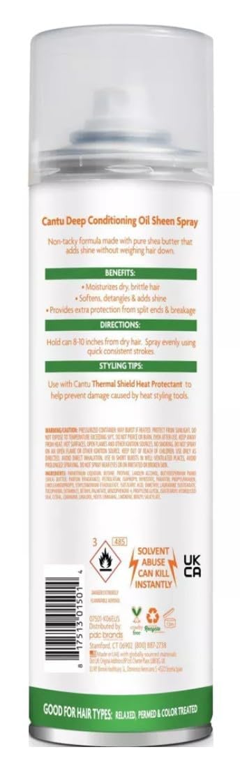 Cantu Oil Sheen Deep Conditioning Spray with Shea Butter, 10 Ounce Beauty & Personal Care Cantu