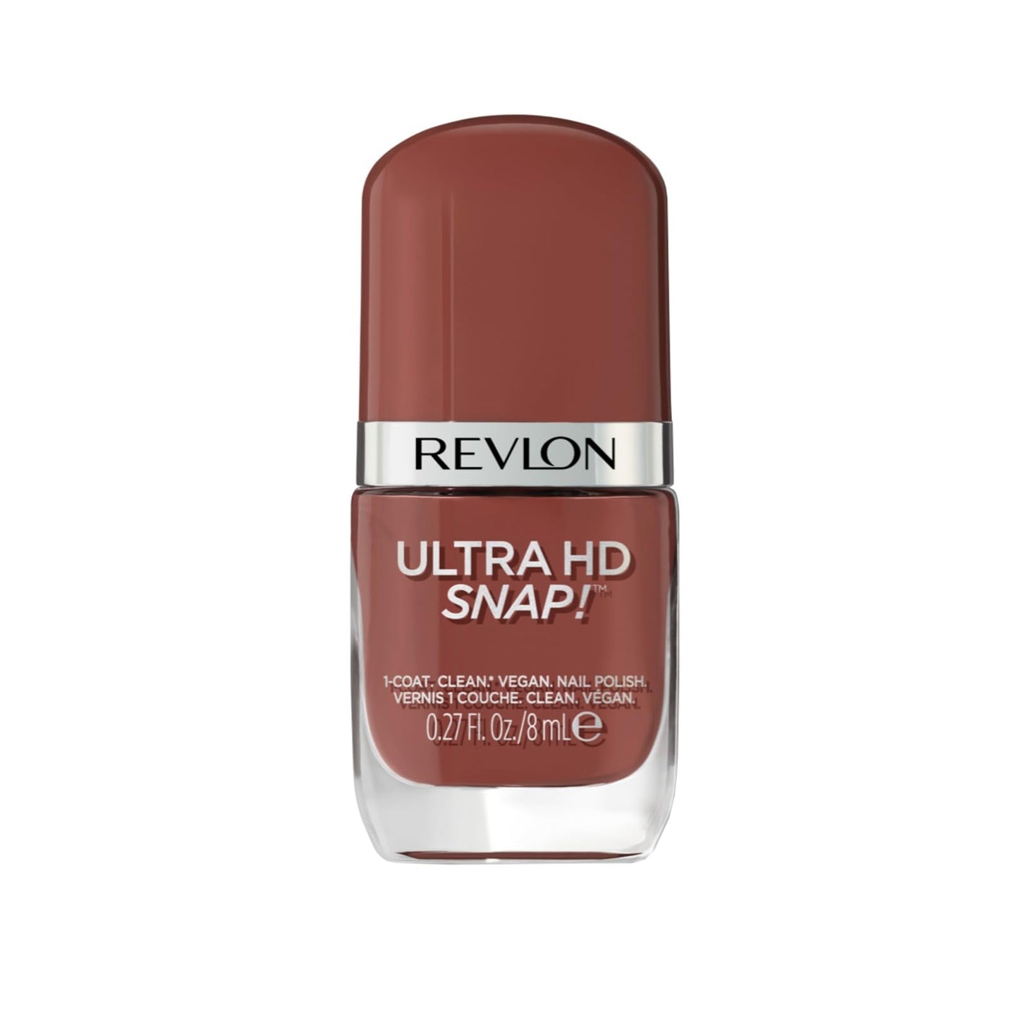 REVLON Ultra HD Snap Nail Color, Natural Rich Glossy Polish, 100% Vegan Formula, No Base or Top Coat Needed, 013 Basic, 0.27 fl oz Beauty & Personal Care REVLON
