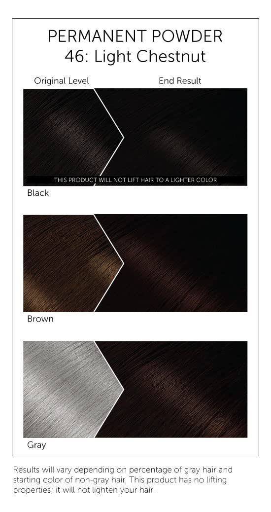 #46 Light Chestnut Bigen Permanent Powder - 6 Pack Beauty & Personal Care Bigen