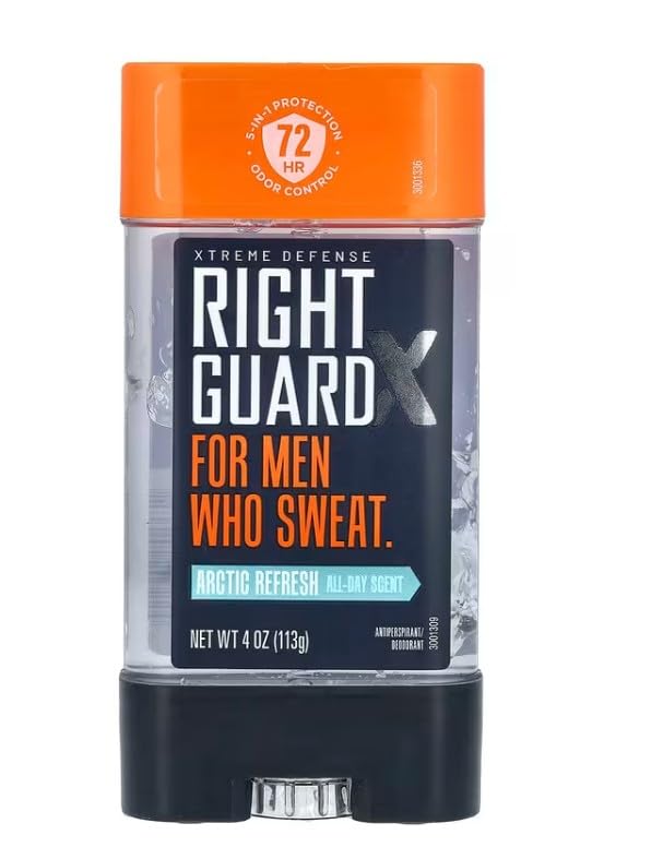 Right Guard Total Defense 5 Power Gel, Antiperspirant and Deodorant, Artic Refresh 4 Ounce (Pack of 3) Beauty and Personal Care Right Guard