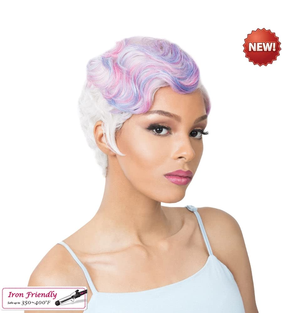 It's A Wig Synthetic Hair Wig Nuna (NDXRED - NATURAL DARK EXTRA + RED)