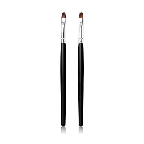 2 pcs Lip Brush Concealer Brushes ?Lipstick Gloss Brushes Applicators Eyeshadow Lip Liner Makeup Brush Cosmetics Make Up Tools, Small Make Up Brushes Beauty & Personal Care U-N