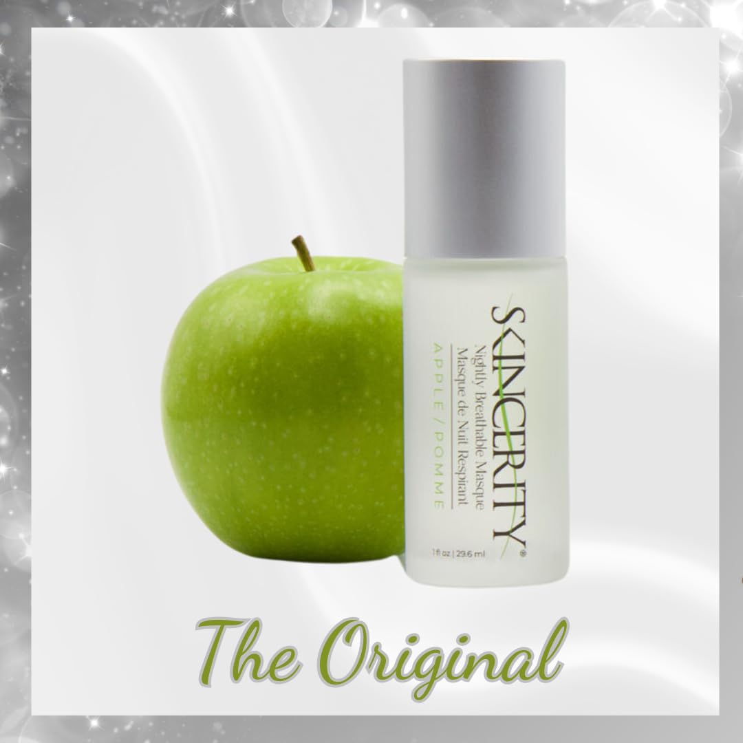 Skincerity Nightly Breathable Masque - Apple, Grapeseed Oil and Vitamin E, Anti-Aging, Reduce Pore Size and Wrinkles, Hydrating and Nourishing Beauty & Personal Care Skincerity