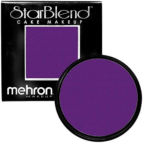 Mehron Makeup StarBlend Cake Makeup | Wet/Dry Pressed Powder | Powder Foundation | Purple Face Paint & Body Paint 2 oz (56g) Beauty & Personal Care Mehron