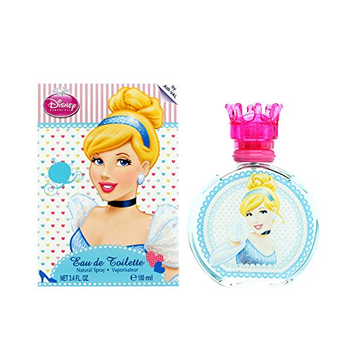 Disney Princess Perfume Eau de Toilette Made in Spain, Blue, Cinderella for Girls by Air Val International, 3.4 Fl Oz Beauty & Personal Care Disney