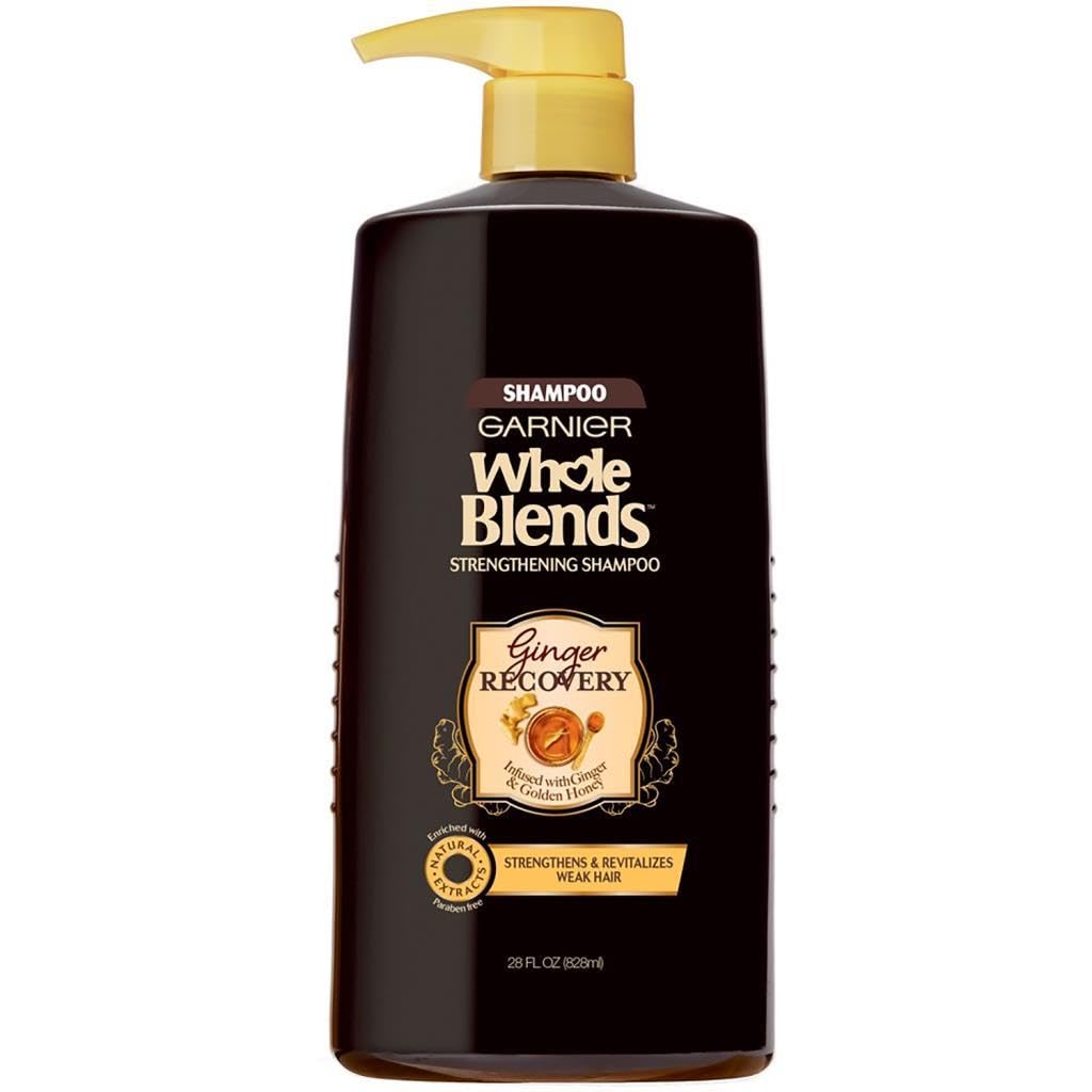 Garnier Whole Blends Strengthening Shampoo with Ginger and Golden Honey, All Hair Types, 28 fl oz