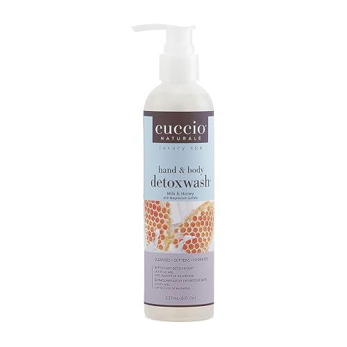 Cuccio Naturale Hand and Body Detoxwash Milk and Honey with Magnesium Sulfate 8 fl.oz (Milk and Honey, 8 fl oz) Beauty & Personal Care Cuccio