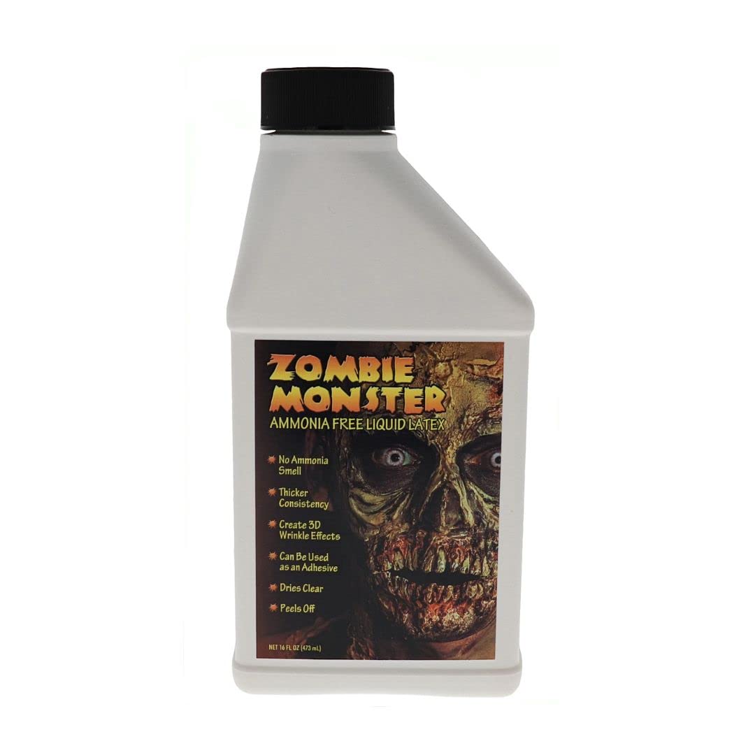 FX Zombie Ammonia Free Liquid Latex (2 Pack) For Halloween Costume, Zombie, Vampire, Monster Make Up & Dress Up, Special Effects, Parties and Cosplay Beauty & Personal Care Liquid Latex Fashions