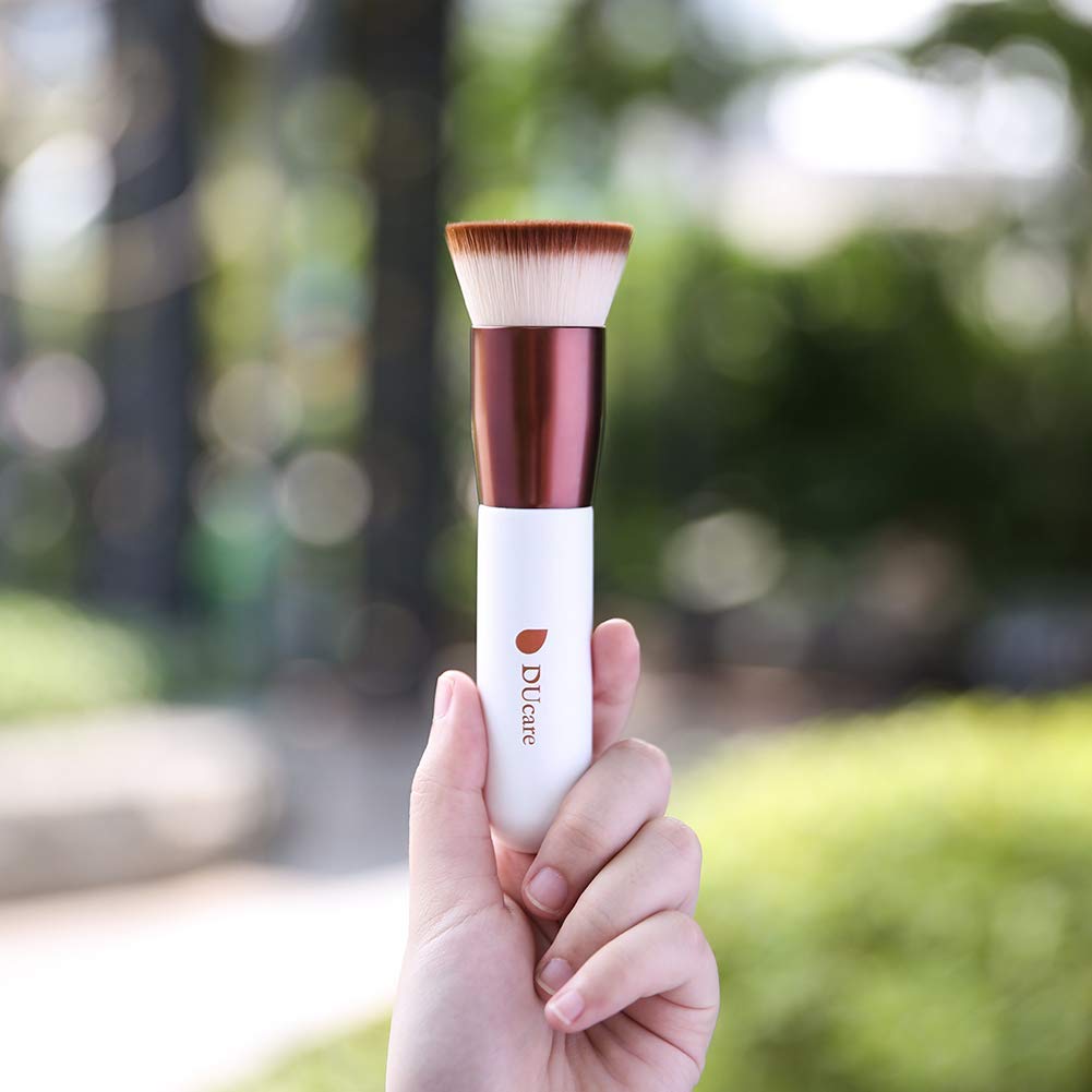DUcare Foundation Brush,Flat Top Kabuki Brush Synthetic Professional Makeup Brush Liquid Blending Mineral Powder Buffing Stippling Makeup Tools, Rose Beauty & Personal Care DUcare