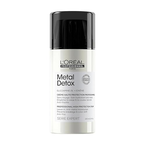 L'Oréal Professionnel Paris Metal Detox Smoothing Cream - Lightweight Styling Leave-In Treatment For All Hair Types, Hydrates and Protects Against Beauty & Personal Care L'Oréal Professionnel Paris