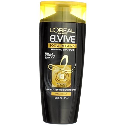 L'Oreal Paris Elvive Total Repair 5 Repairing Shampoo, 12.6 fl oz (4 pack) (Bundle) Beauty & Personal Care L'Oreal Paris