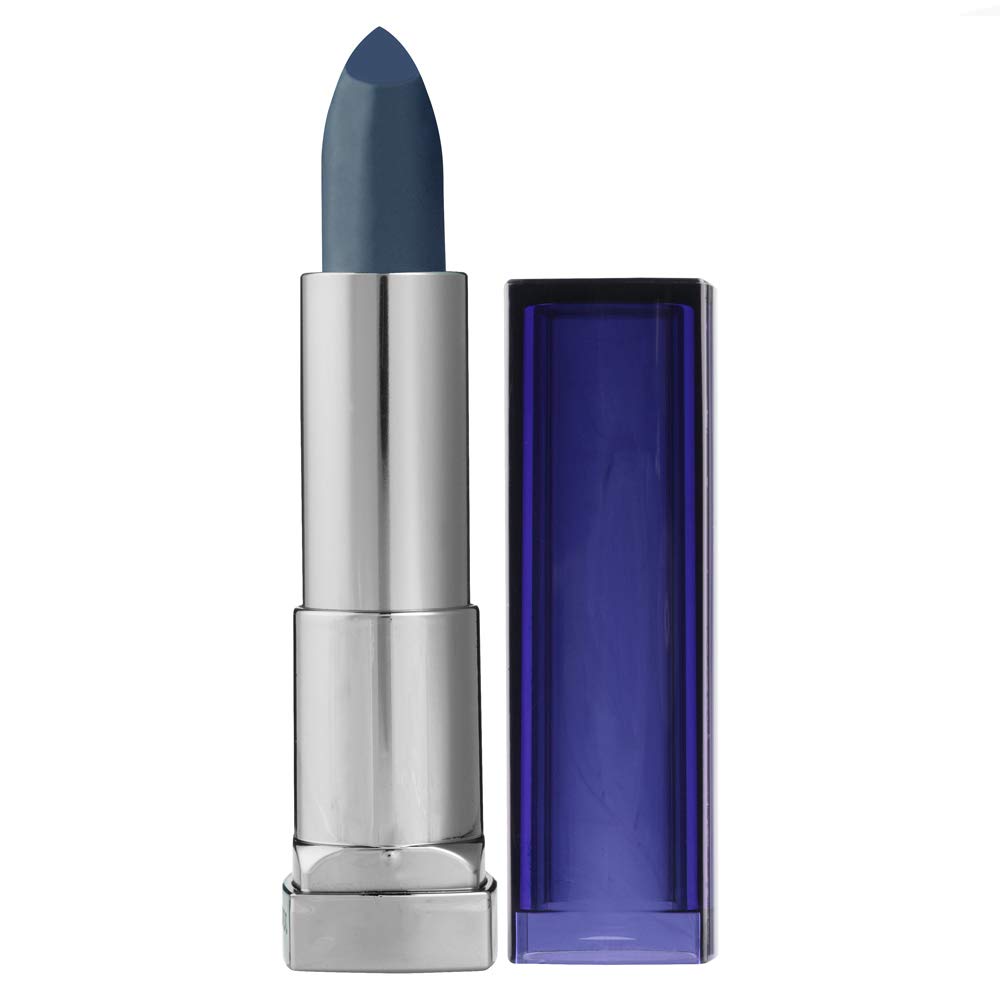 Maybelline New York Color Sensational Blue Lipstick Matte Lipstick, Midnight Blue, 0.15 oz,Pack of 1 Beauty & Personal Care MAYBELLINE