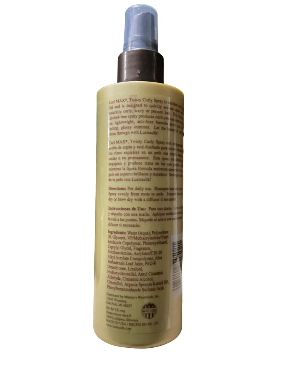 Lustrasilk Max Twisty Curly Spray, 8 Ounce by Lustrasilk Beauty & Personal Care Lustrasilk