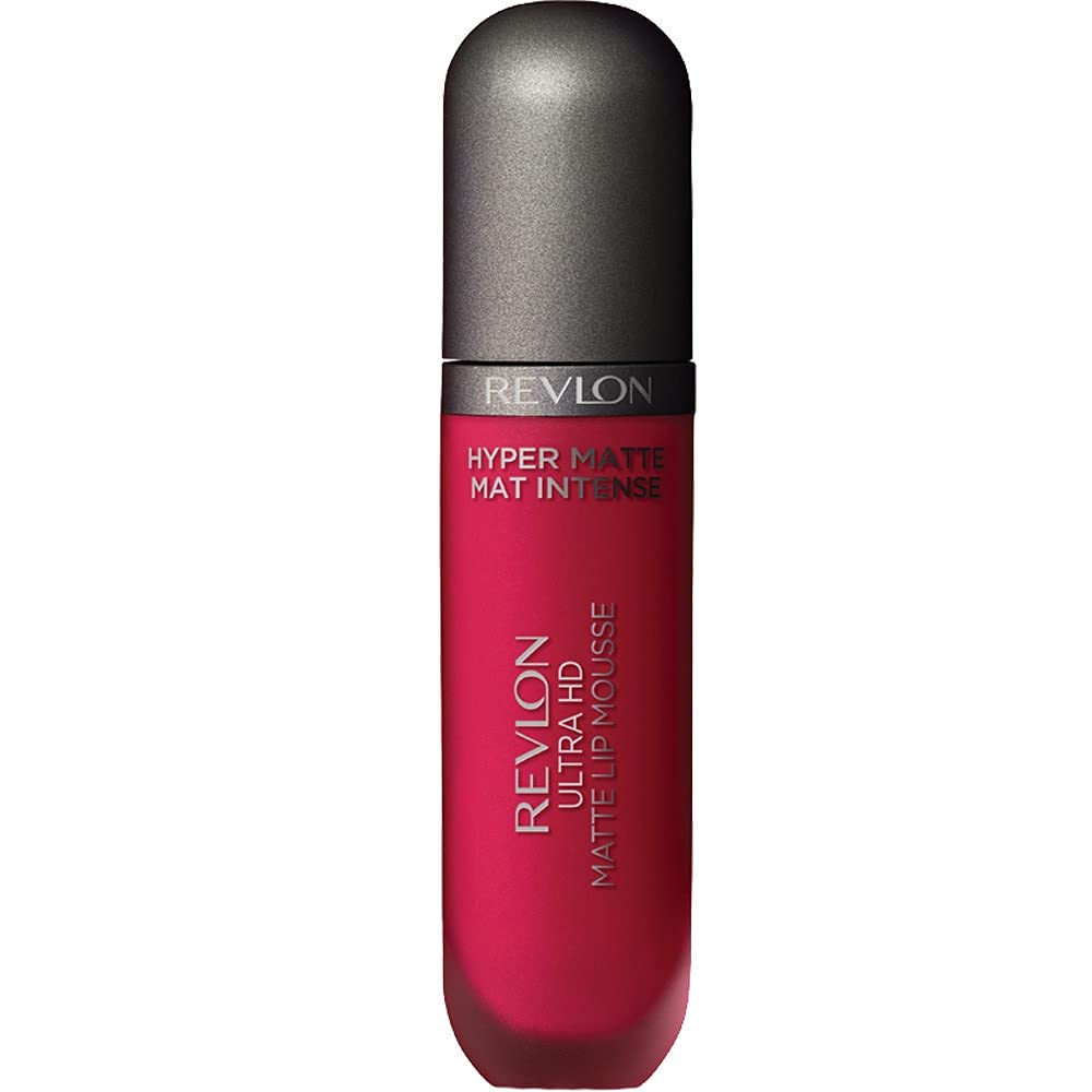 Revlon Ultra HD Lip Mousse Hyper Matte, Longwearing Creamy Liquid Lipstick, in Pink 100 Degrees (805), 0.2 oz Beauty & Personal Care REVLON