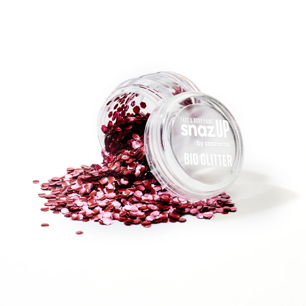 Snazaroo Chunky Bio Glitter, 5g (.17-oz) Tub, Red Beauty & Personal Care Snazaroo
