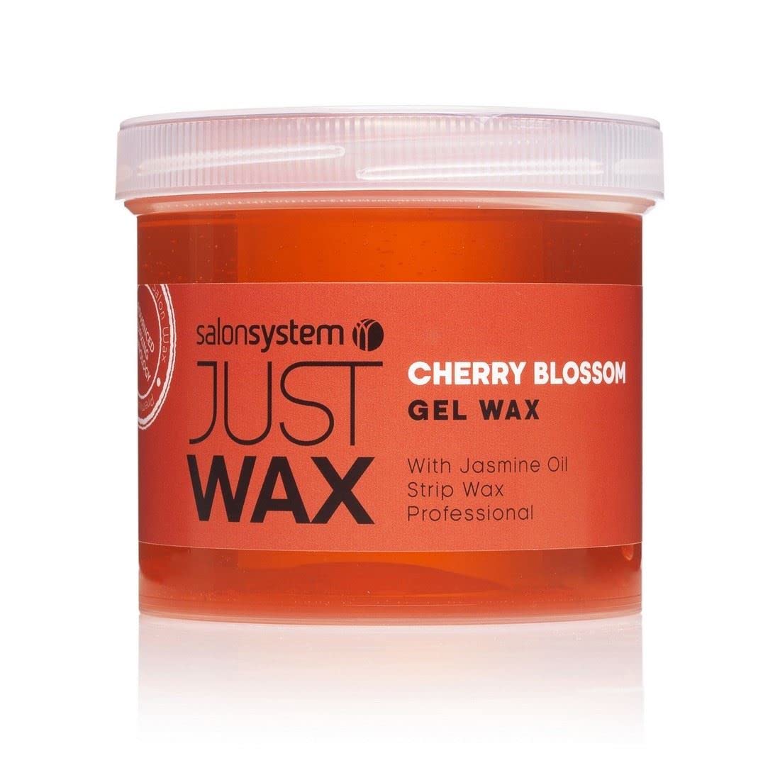 Salon System Just Wax Cherry and Jasmine Gel Wax Spa with A Succulent Aroma of Cherry Blossom 450g Beauty and Personal Care Salon System