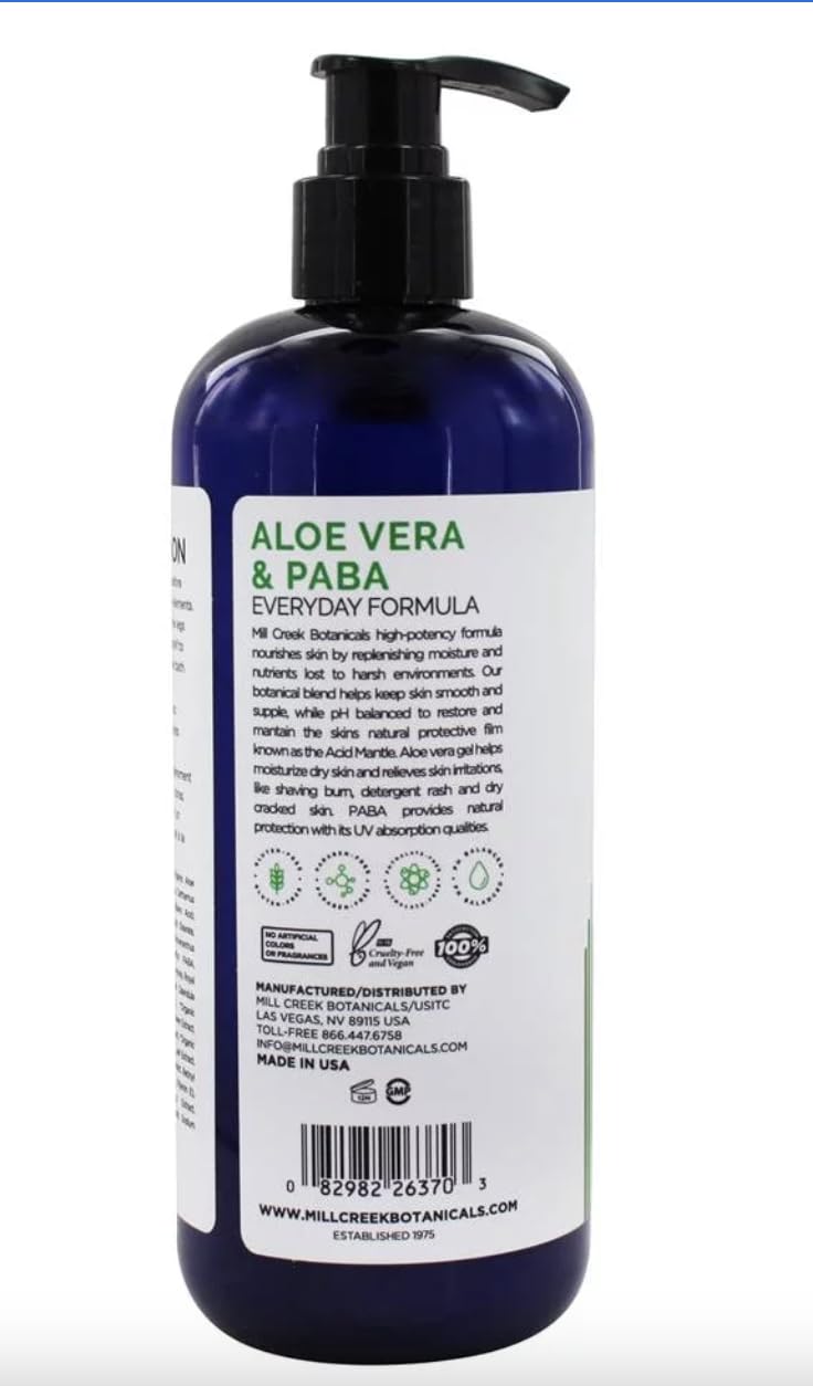 Aloe & Paba Lotion 16 OZ Beauty & Personal Care Mill Creek