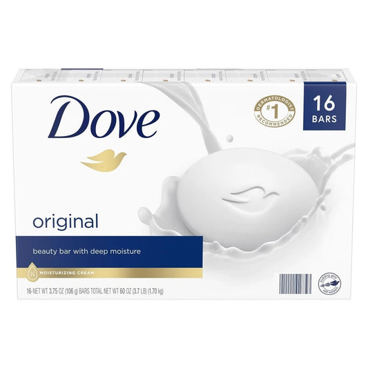 Dove Beauty Bar, White 4oz, 8 Bar, Twin Pack Beauty & Personal Care Dove