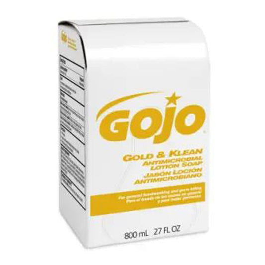 GOJO GOJ 9127-12 Gold and Klean Antimicrobial Lotion Soap for Bag-in-Box Dispenser, 800 ml Volume (Pack of 12) Beauty & Personal Care ubcwin