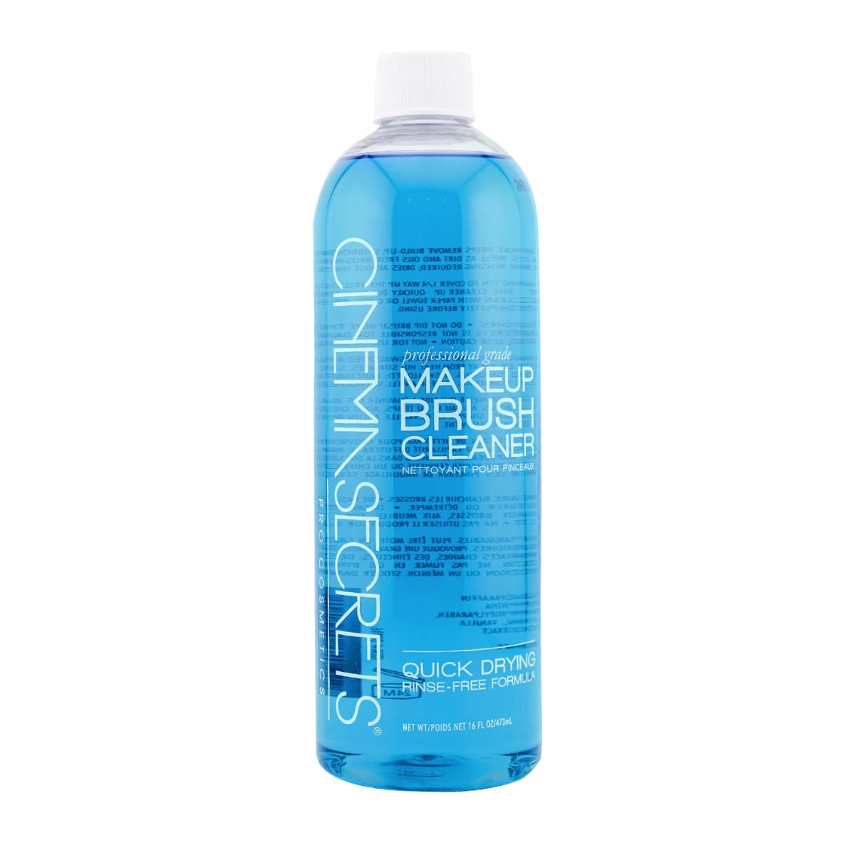 Cinema Secrets Original Blue Vanilla Makeup Brush Cleaner Solution - Professional Cleanser for Makeup Brushes - Quick-Drying, Rinse-Free Formula Beauty & Personal Care CINEMA SECRETS