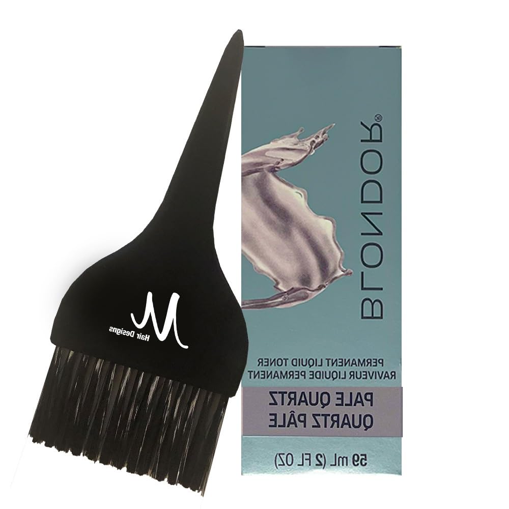 Blondor Pale Quartz /05 Liquid Permanent Blondor Toner 2 Fl Oz and M Hair Designs Tint Brush (Bundle) Beauty & Personal Care M Hair Designs