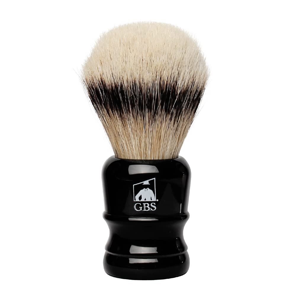 G.B.S Silver Tip Badger Bristle Shaving Brush, Beard Eliminator, Tall Stand for Storage Beauty and Personal Care G.B.S