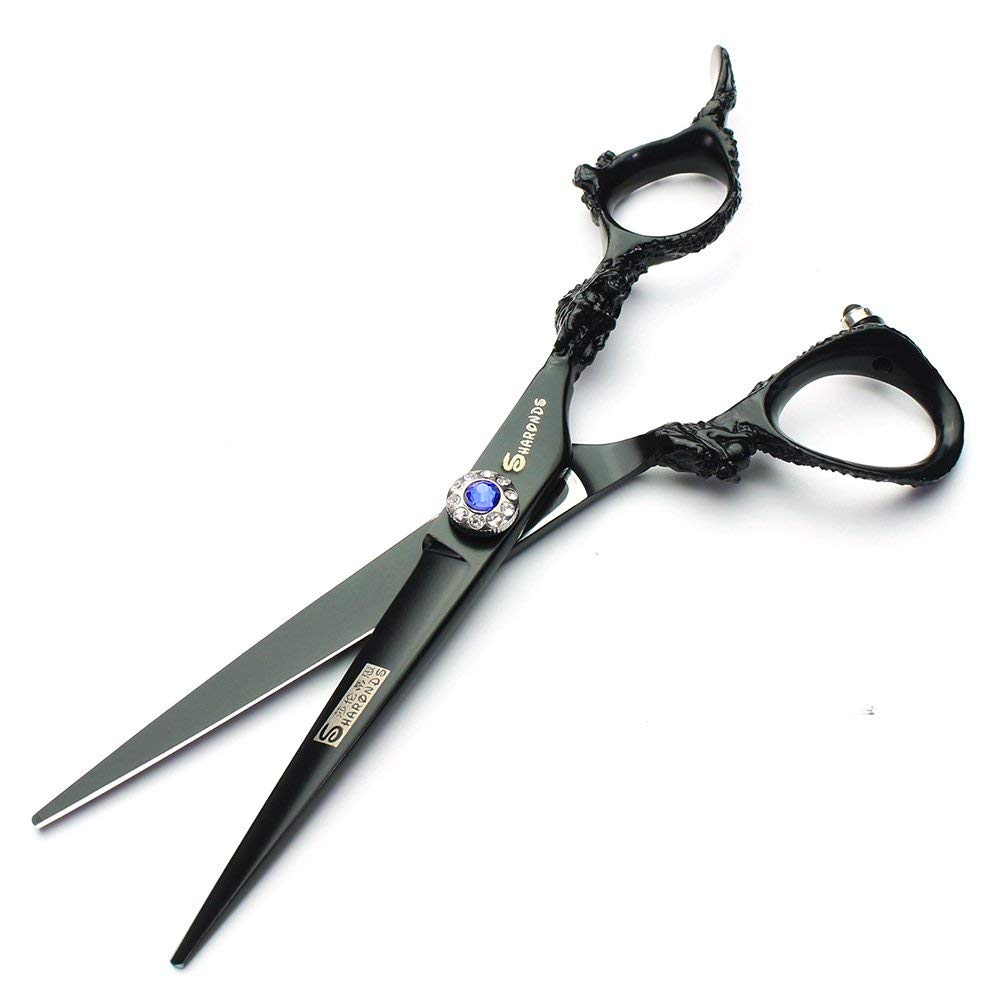 6/7 inch Hairdressing Scissors Set Barber Shop Hair Beauty Shears Styling Tools (6-inch flat)