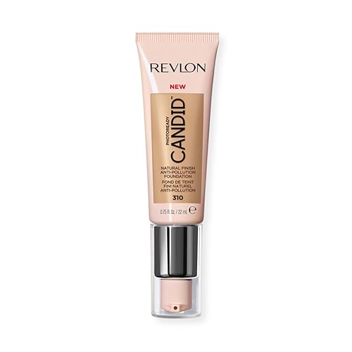 Revlon PhotoReady Candid Natural Finish Foundation, with Anti-Pollution, Antioxidant, Anti-Blue Light Ingredients, 310 Butterscotch, 0.75 fl. oz. Beauty & Personal Care REVLON