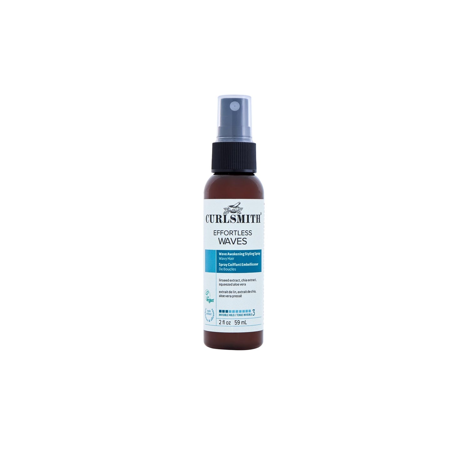 CURLSMITH - Effortless Waves Styling Spray, Lightweight and Moisturising, Reduce Frizz, Natural Look, For Wavy and Curly Hair, Vegan (59ml/2 fl oz) Beauty & Personal Care CURLSMITH