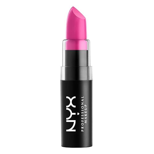 NYX PROFESSIONAL MAKEUP Matte Lipstick - Shocking Pink (Blue-Toned Hot Pink) Beauty & Personal Care NYX PROFESSIONAL MAKEUP