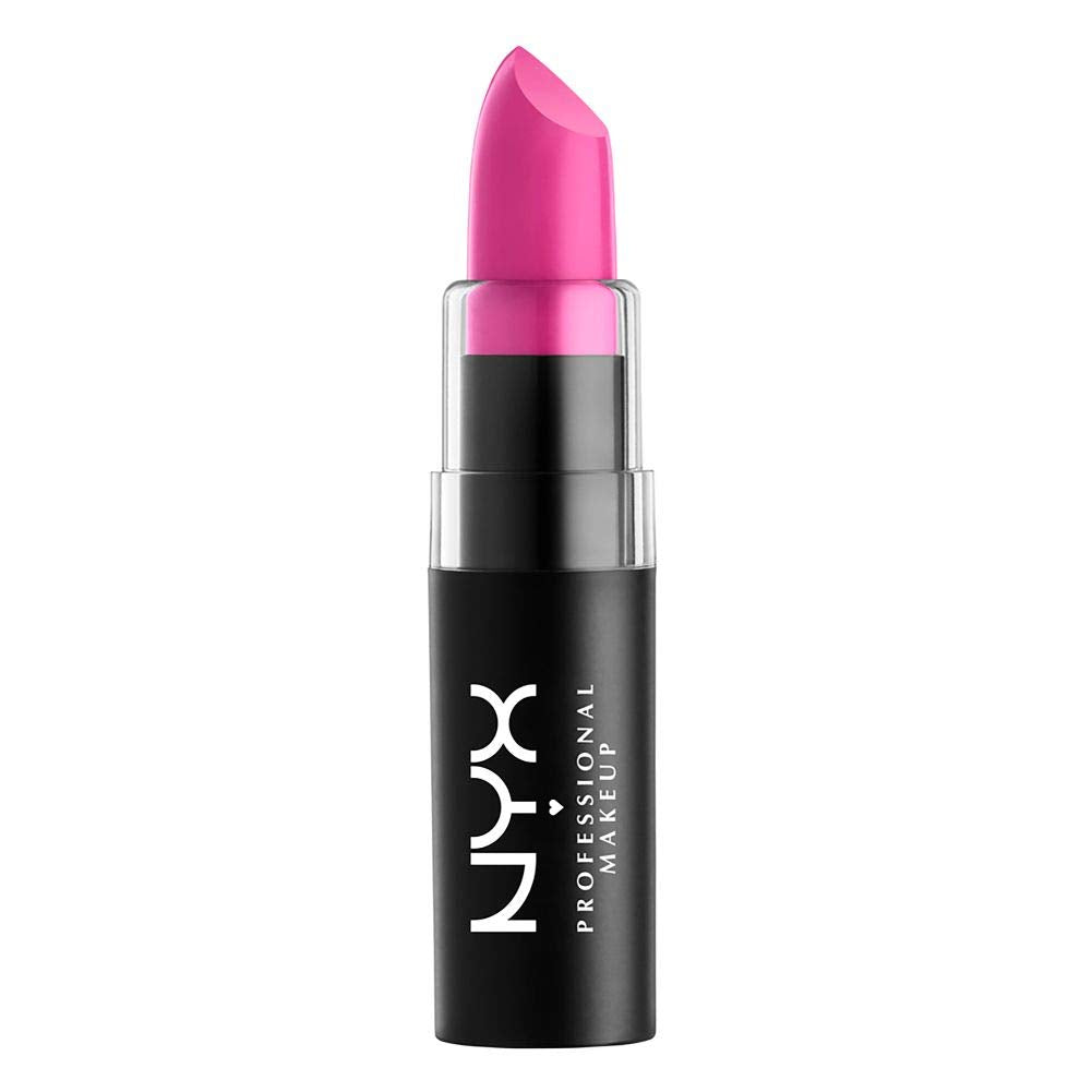 NYX PROFESSIONAL MAKEUP Matte Lipstick - Shocking Pink (Blue-Toned Hot Pink) Beauty & Personal Care NYX PROFESSIONAL MAKEUP