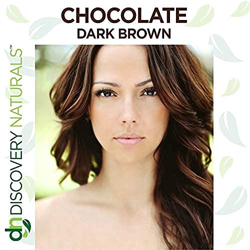 Chocolate Dark Brown Henna Hair Color For All Kit | 100% All Natural Hair Dye & Beard Dye Powder Kit Organic, Herbal & Vegan Chemical & Cruelty Free Beauty & Personal Care Discovery Naturals