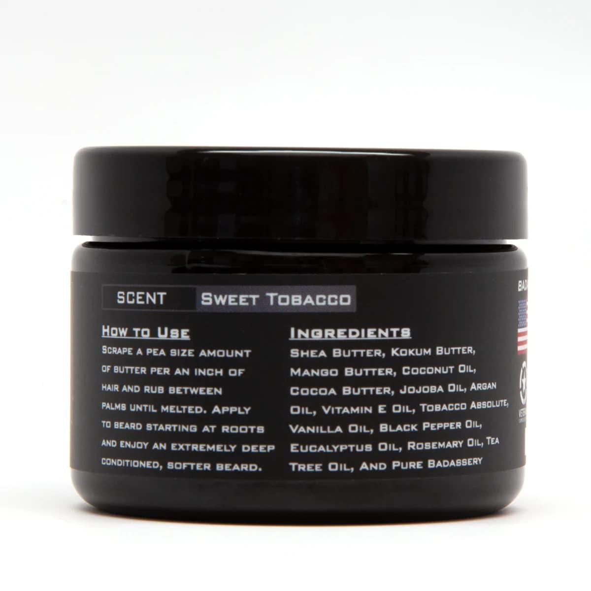 Badass Beard Care Beard Butter For Men - THE OUTLAW, 3 oz - Made of Natural Ingrediens for Healthy, Soften and Itchness Free Beard and Mustache Beauty and Personal Care Badass Beard Care
