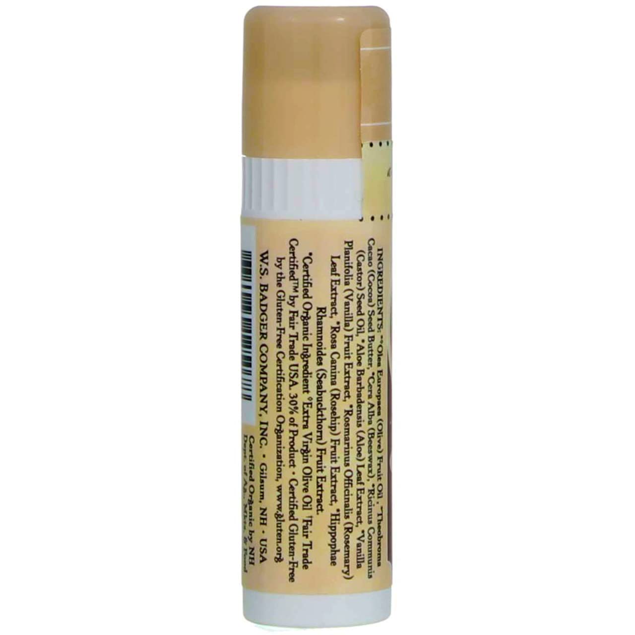 Badger Cocoa Butter Lip Balm-Vanilla Bean, 2 pack Beauty and Personal Care Badger
