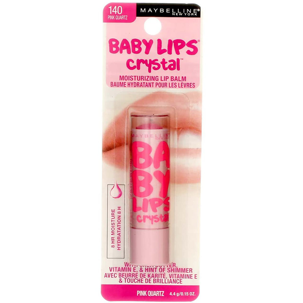 Maybelline New York Baby Lips Crystal Lip Balm, Pink Quartz [140] 0.15 oz (Pack of 3) Beauty & Personal Care MAYBELLINE