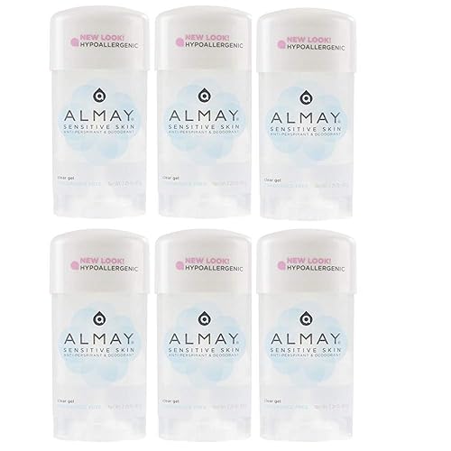 Almay Sensitive Skin, Clear Gel Fragrance Free - 2.25 oz, (Pack of 6) Beauty & Personal Care FF