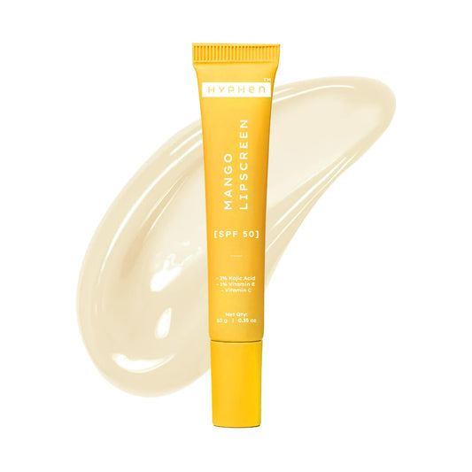 Hyphen Mango Lip Balm SPF 50 PA++++ - 2% Kojic Acid Brightening LipBalm for Dark & Pigmented Lips - 1% Vitamin E & Vitamin C - Moisturizing SPF Beauty and Personal Care Hyphen