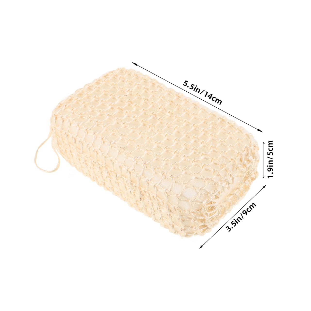 PartyKindom Natural Jute Bath Sponge Exfoliating Shower Scrubber for Body Cleansing 1-Pack Soft Sponge for Adults Spa Home Use Beauty and Personal Care PartyKindom