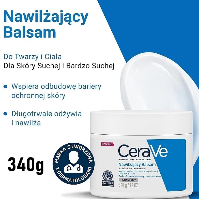 CeraVe Moisturizing Cream | 12 oz | Daily Face & Body Moisturizer for Dry Skin Beauty & Personal Care CeraVe