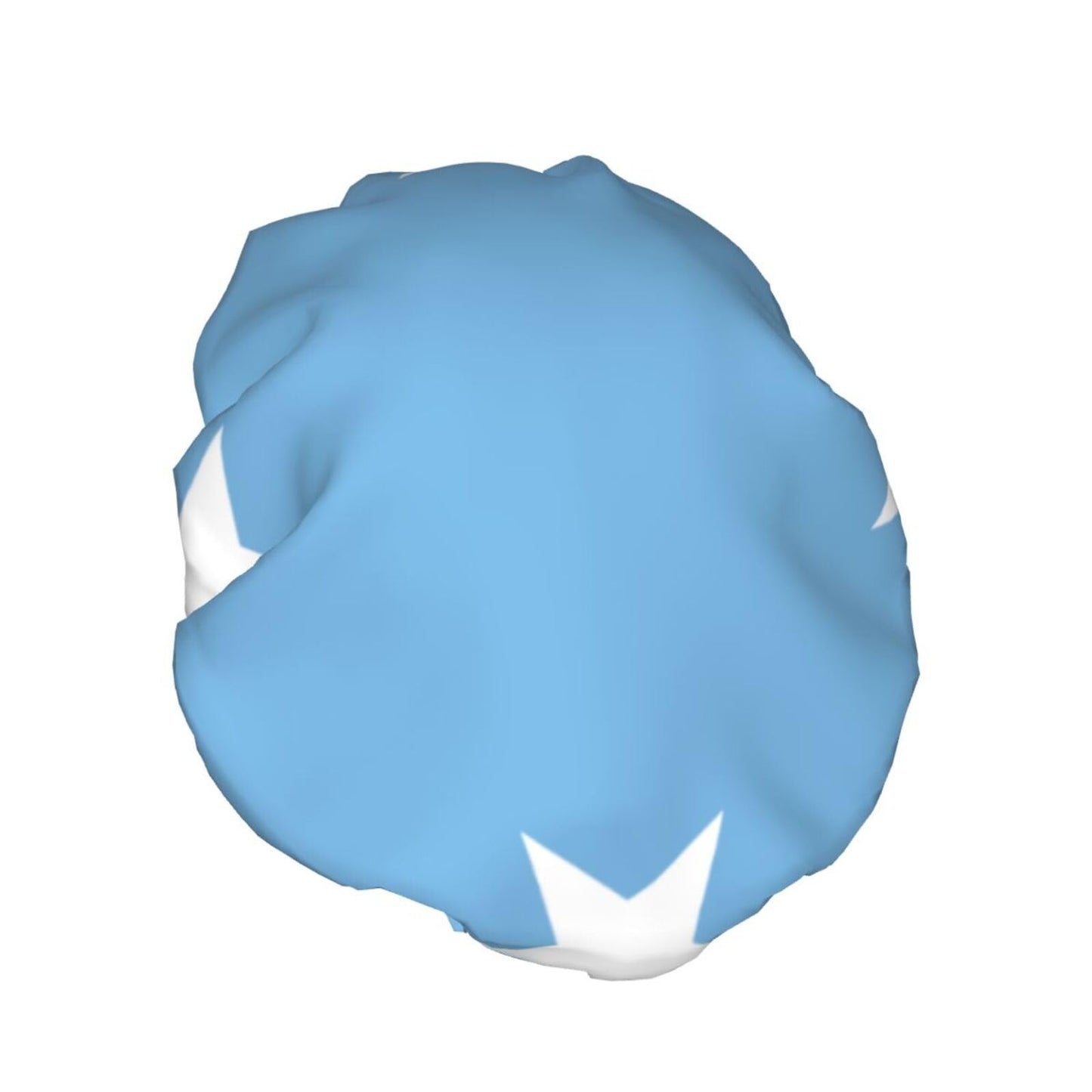 Micronesia Flag Prints Shower Cap Double Layer Lined Waterproof Bathing Shower Hat Beauty and Personal Care Hayyett