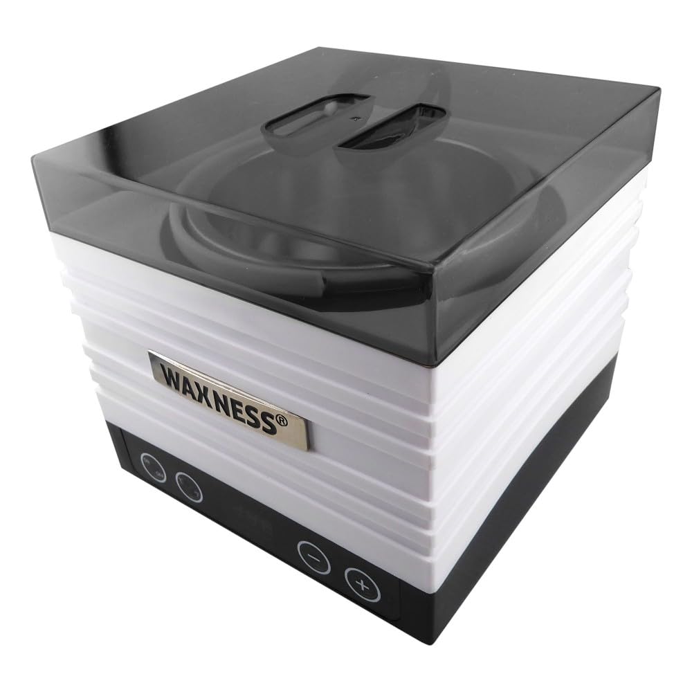 Waxness W-CUBE Digital Professional Wax Heater - White, 1 lb Capacity, Digital Temperature Control with Memory, 100W, for Professional Use Beauty and Personal Care Waxness