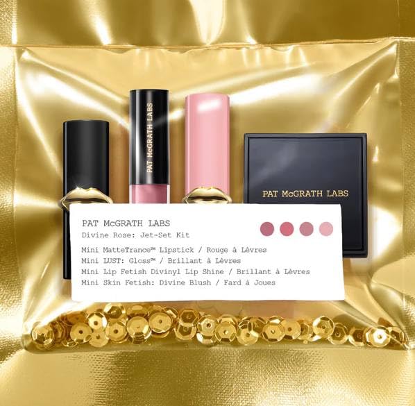 PAT McGRATH LABS Divine Rose: Jet-Set Kit - On-the-go Divine Rose mini-sized beauty-essentials Beauty & Personal Care Pat McGrath Labs