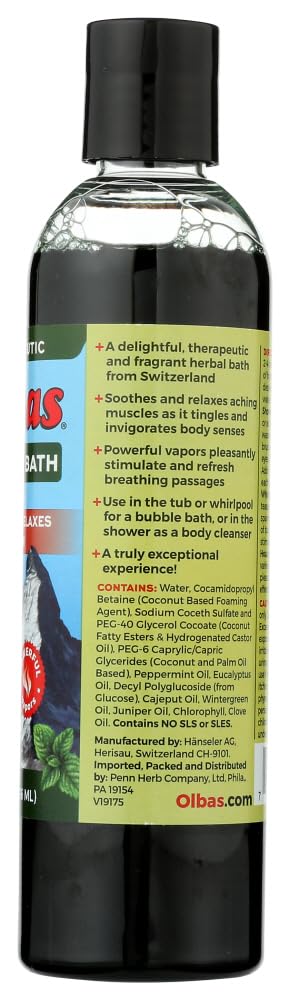 Olbas Therapeutic Herbal Bath - Soothes and Relaxes Aching Muscles - Swiss Made - 8 fl oz (Pack of 4) Beauty and Personal Care Olbas