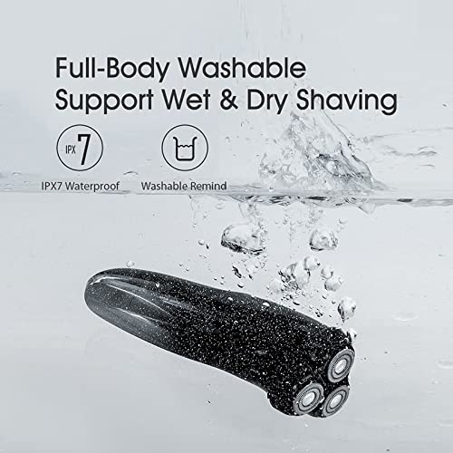 Head Shavers for Bald Men, Electric Shaver for Men Full Body Washable Rechargeable Beard Trimmer Shaving Machine Electric Razor Beauty and Personal Care MAYiT