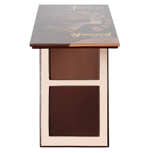 Juvia's Place Bronzed Duo Bronzer Deep Dark - Soft Matte Bronzer, Contour, Pressed, Long-Wearing & Buildable Bronzing Powder - Suitable for Very Dark Beauty & Personal Care Juvia's Place