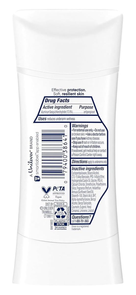 Dove Deodorant 2.6 Ounce Adv Care Anti-Perspirant Coconut (76ml) (2 Pack) Beauty and Personal Care Dove