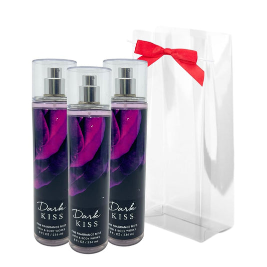 Bath & Body Works Dark Kiss Mist 8 Fluid Ounce - Pack of 3 Gift Set for Women Beauty & Personal Care Bath & Body Works