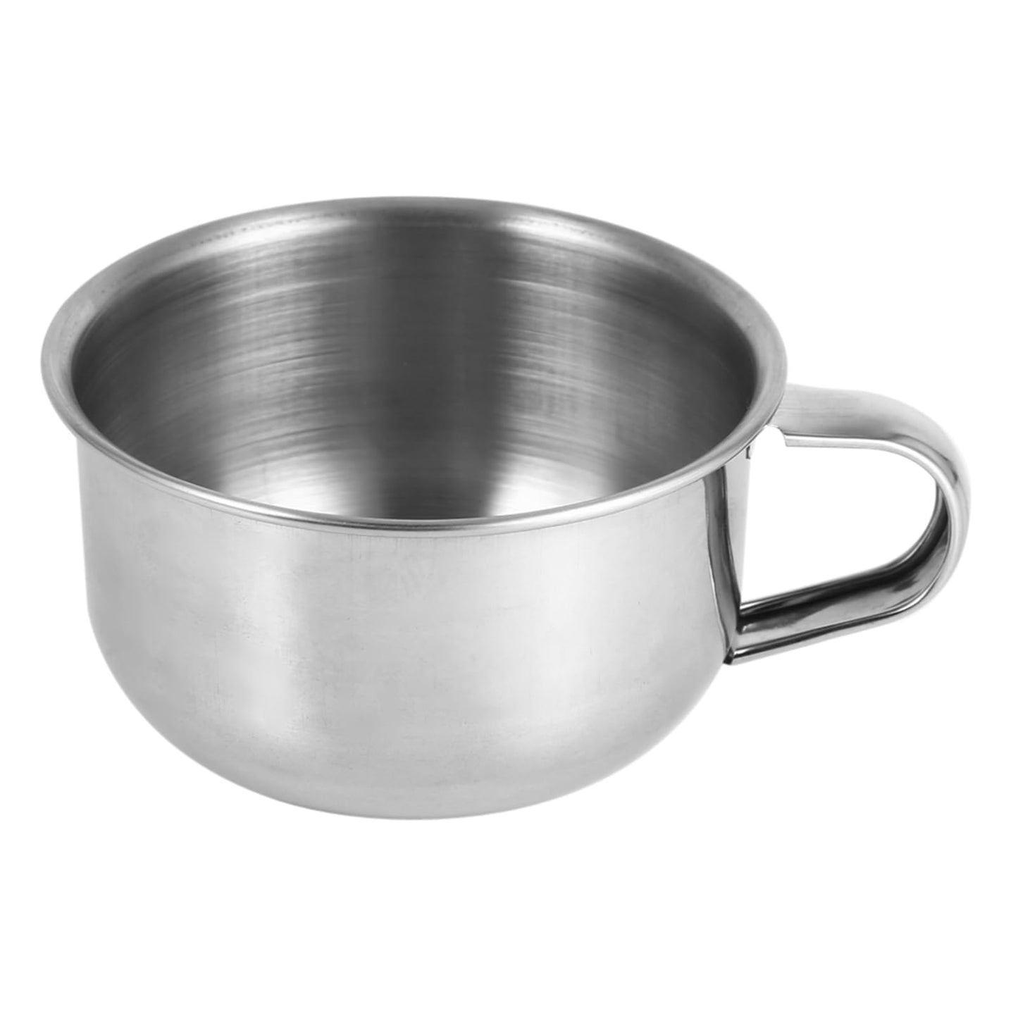 GLOGLOW Men's Shaving Bowl, Stainless Steel Mug for Easy Cleaning, Ideal for Grooming with Handle, Perfect for Storing Shaving Cream and Soap Beauty and Personal Care GLOGLOW