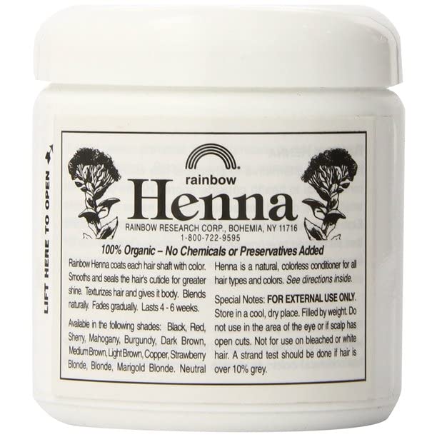 Rainbow Research - Henna Persian Burgundy Dark Auburn Hair Color - 4 Oz, 4 Pack (Image May Vary)4 Beauty & Personal Care Rainbow Research