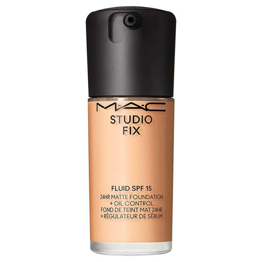 MAC Studio Fix Fluid SPF 15 24HR Matte Foundation + Oil Control, NC18, 1 Ounce Beauty & Personal Care MAC